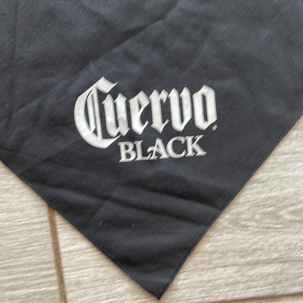 Vintage Arizona Bike Week Crown Royal Cuervo Black Captain Morgan Bandanna Black - Picture 4 of 6
